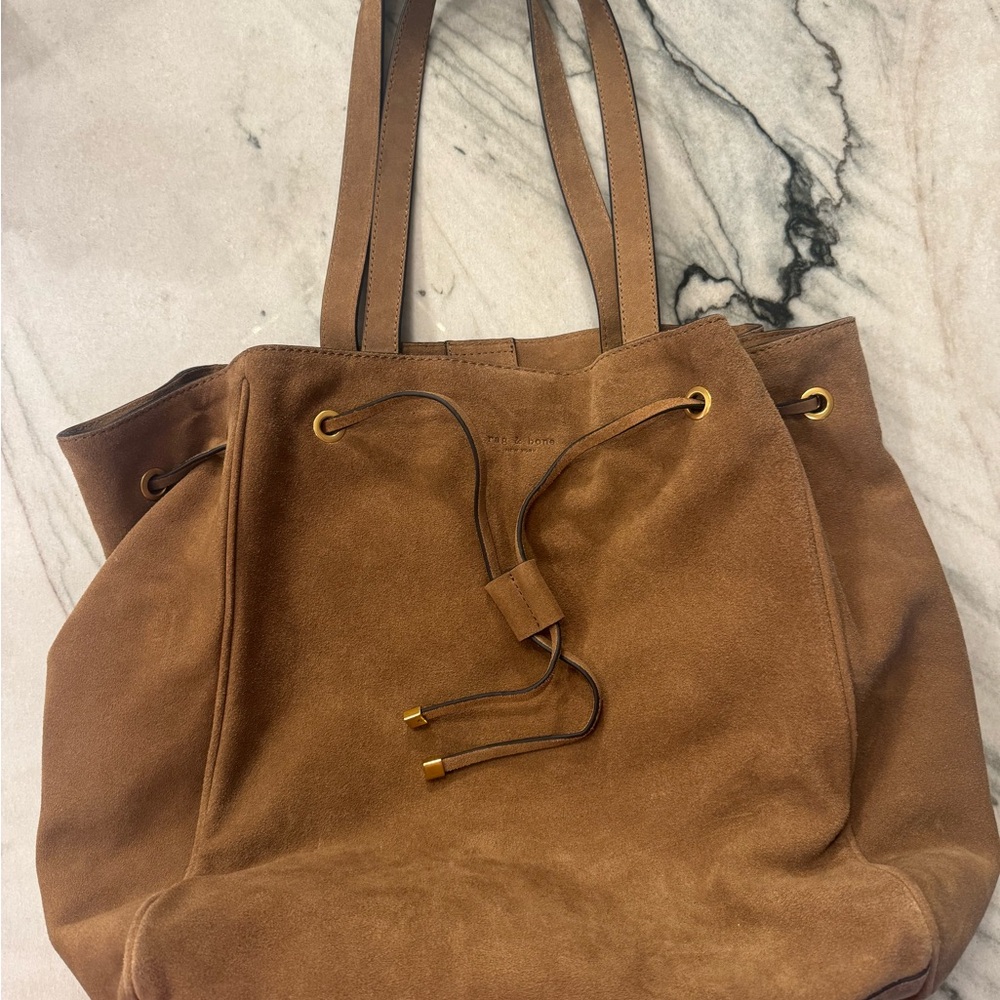 Rag & Bone Tan Suede Tote Bag